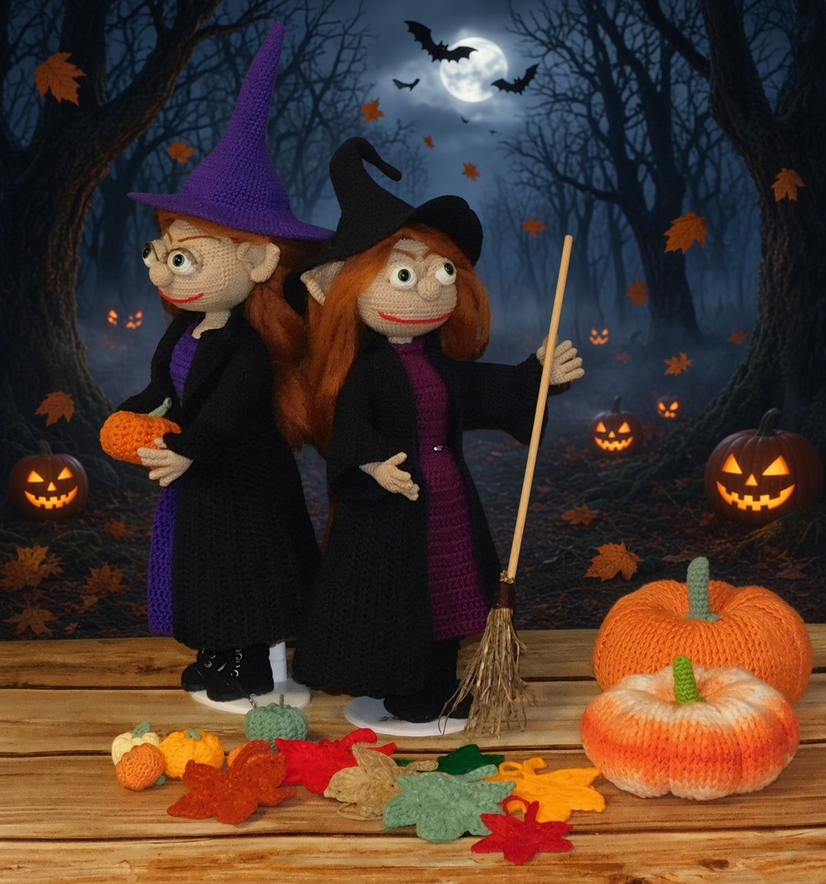 CROCHET PATTERN/Young witch / amigurumi PDF only