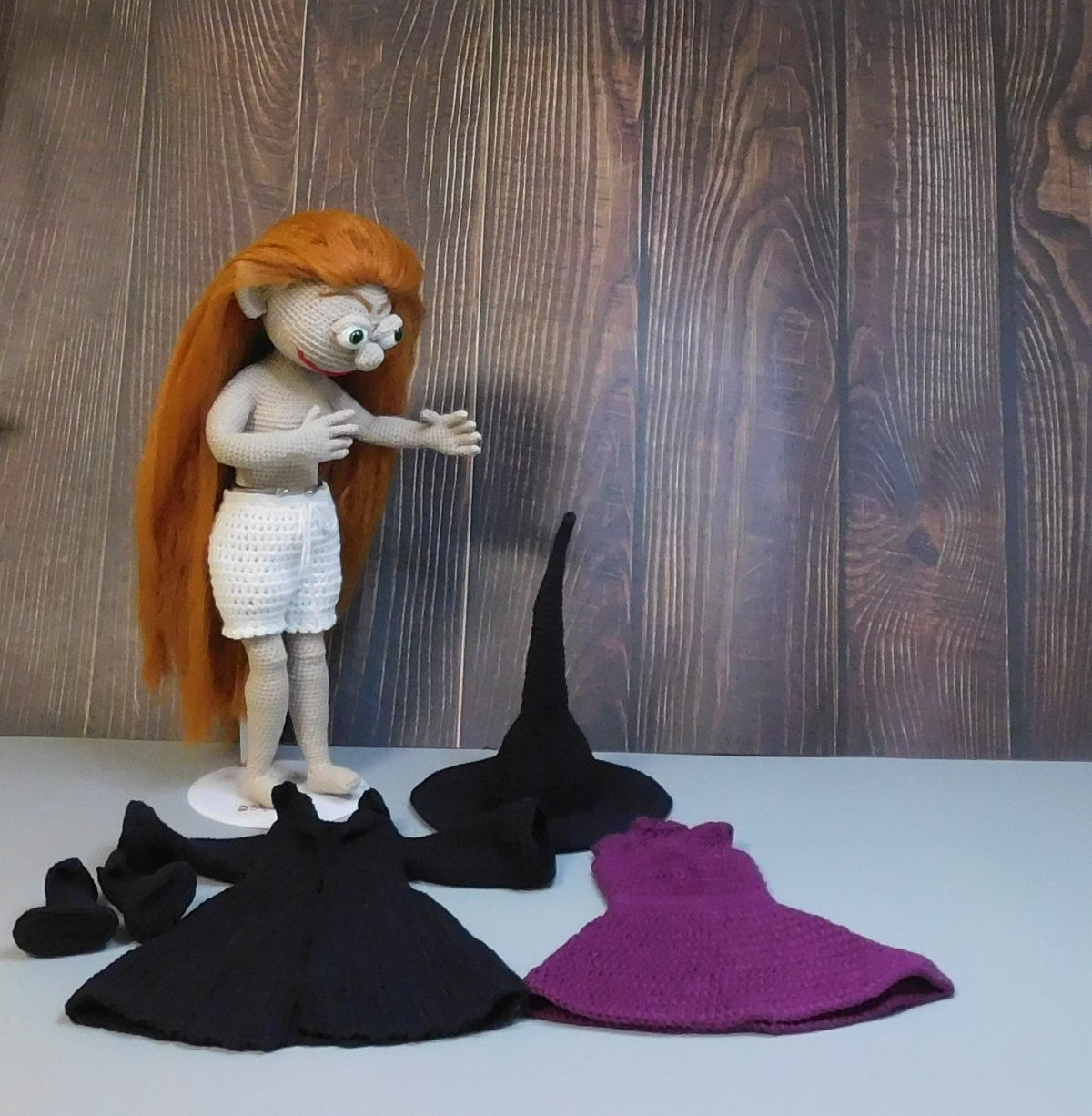 CROCHET PATTERN/Young witch / amigurumi PDF only
