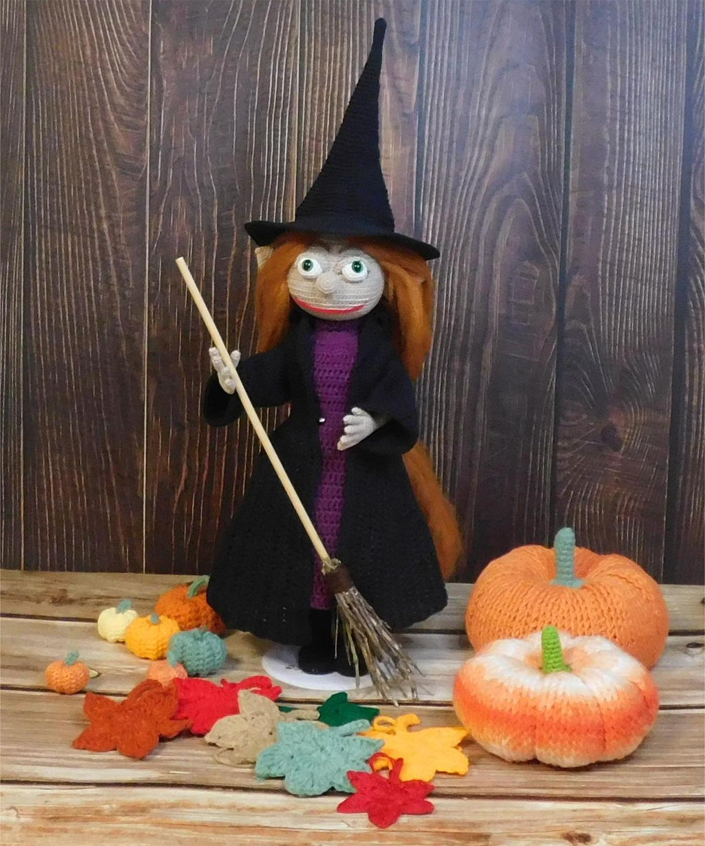 CROCHET PATTERN/Young witch / amigurumi PDF only