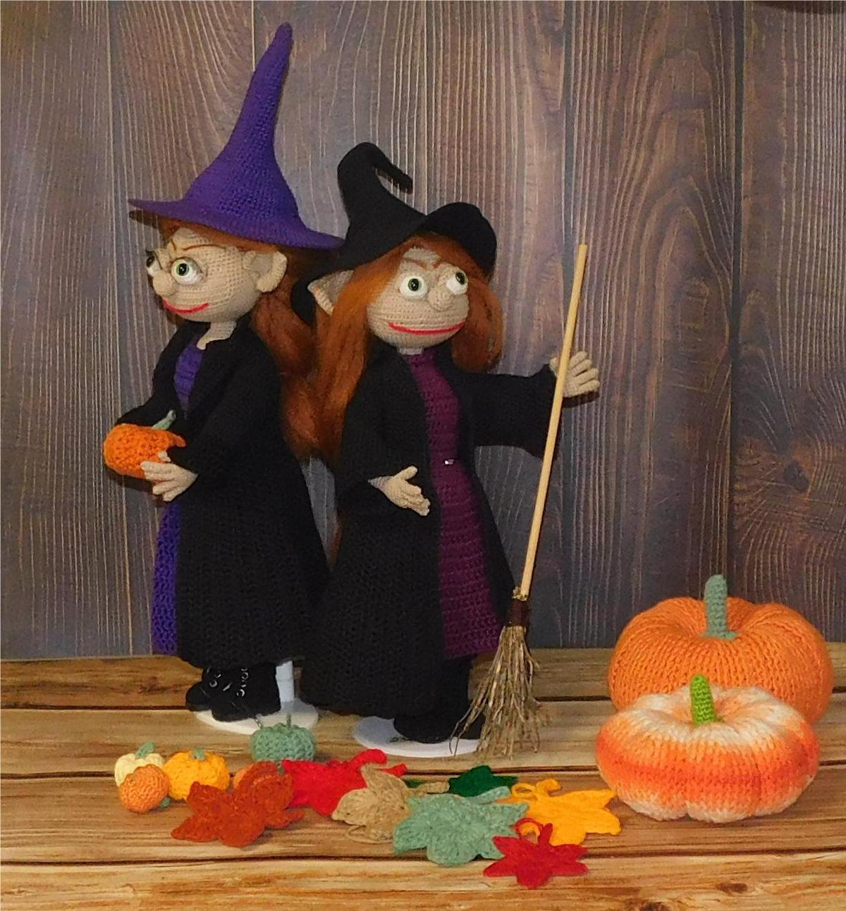CROCHET PATTERN/Young witch / amigurumi PDF only