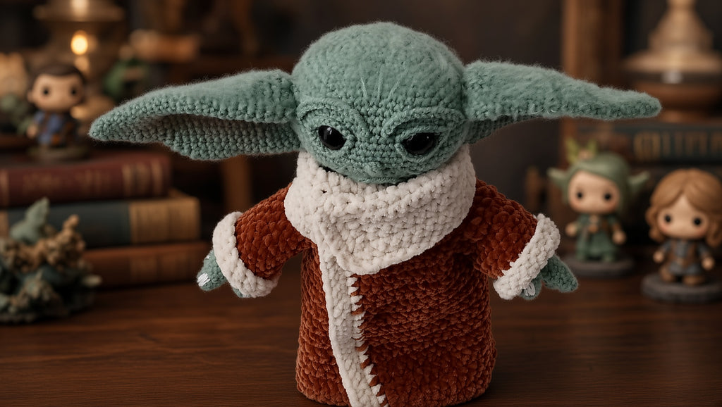 Baby cosmic/Crochet Pattern/寶貝尤達   /Pattern Amigurumi PDF only,