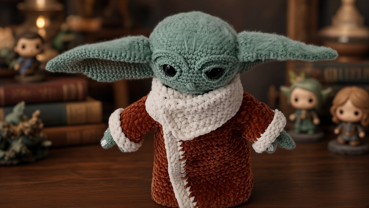 Baby cosmic/Crochet Pattern/寶貝尤達   /Pattern Amigurumi PDF only,