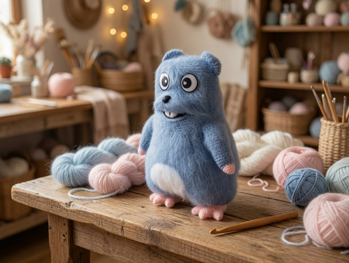 CROCHET PATTERN/ Patron of lemmings/Mouse  /Amigurumi PDF only/旅鼠