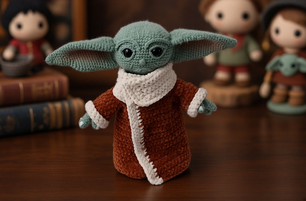 Baby cosmic/Crochet Pattern/寶貝尤達   /Pattern Amigurumi PDF only,