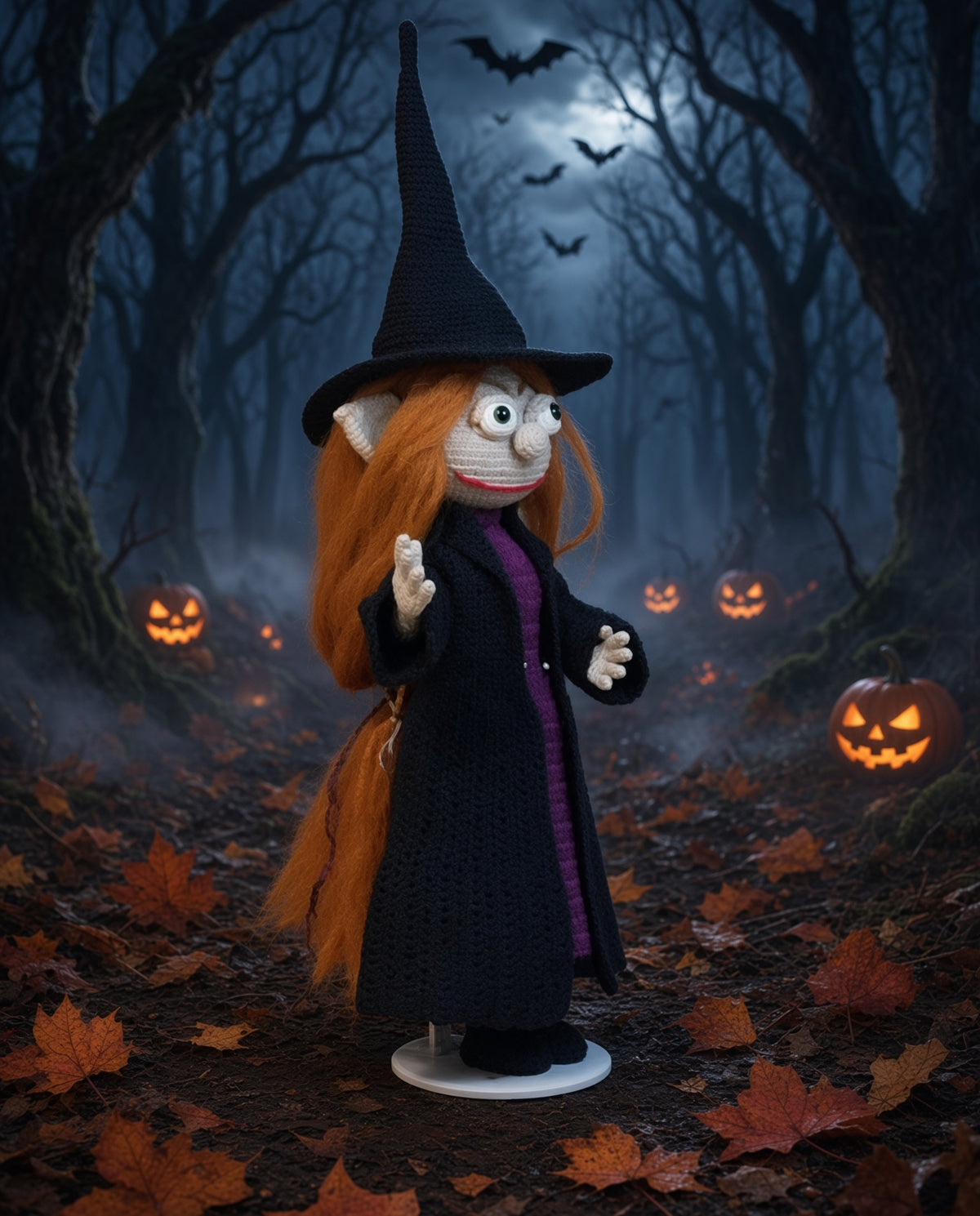 CROCHET PATTERN/Young witch / amigurumi PDF only