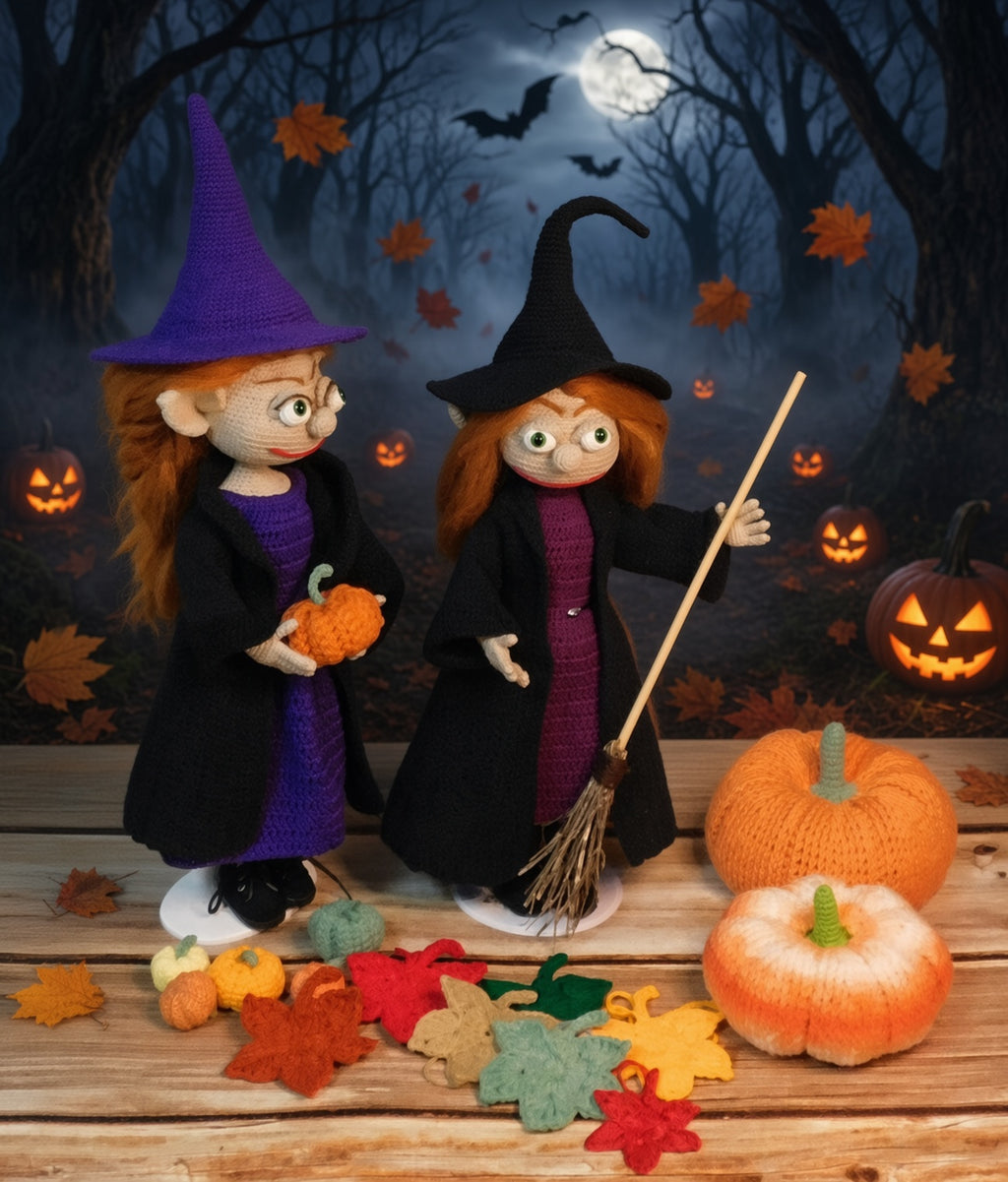 CROCHET PATTERN/Young witch / amigurumi PDF only