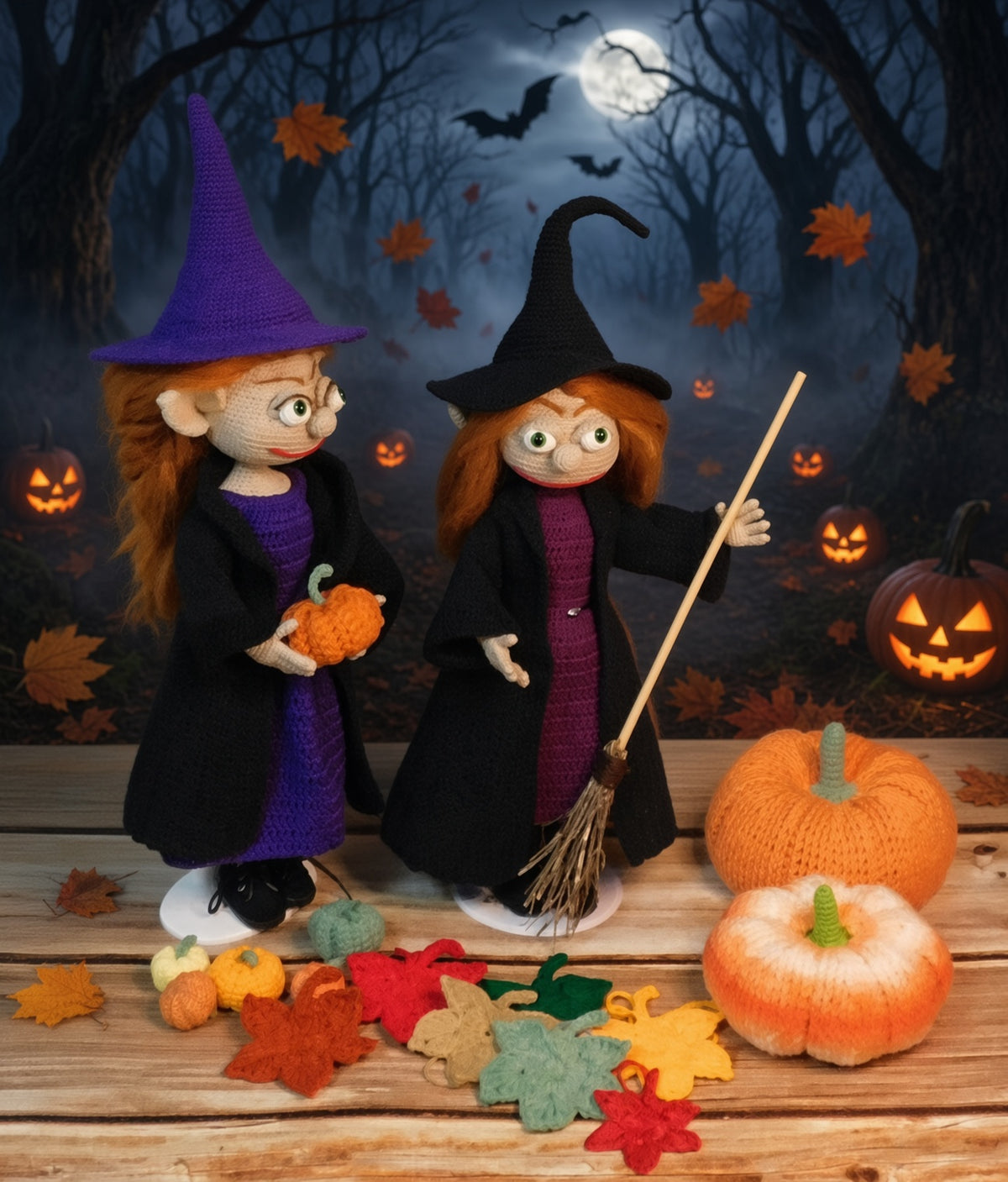 CROCHET PATTERN/Young witch / amigurumi PDF only