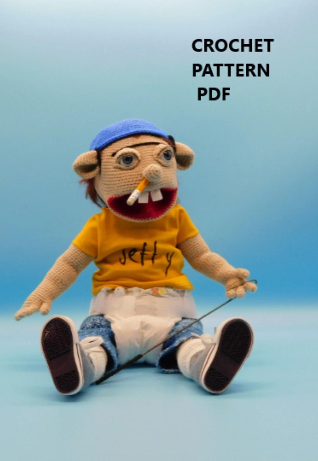 Crochet Pattern jeffy puppe Amigurumi PDF only/