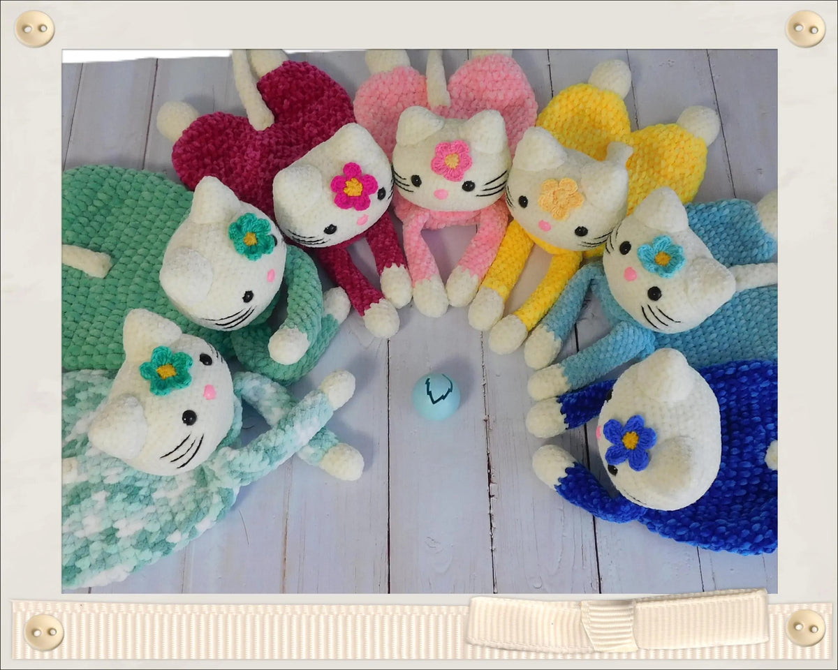 Crochet Pattern:Kitty, Amigurumi Toy (PDF only)