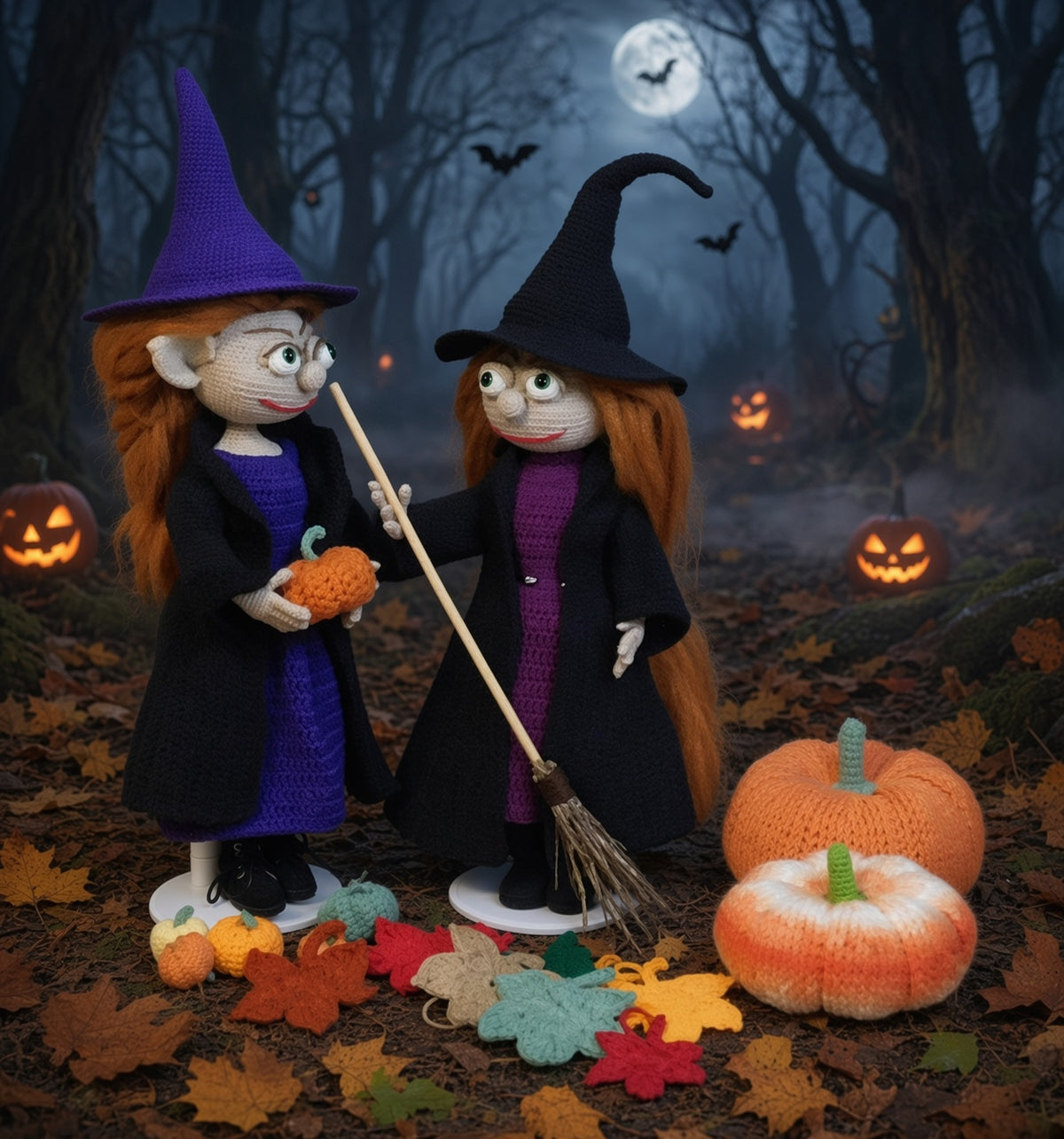 CROCHET PATTERN/Young witch / amigurumi PDF only