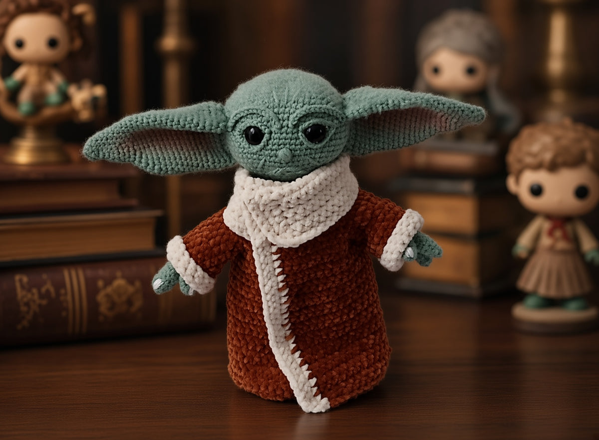 Baby cosmic/Crochet Pattern/寶貝尤達   /Pattern Amigurumi PDF only,